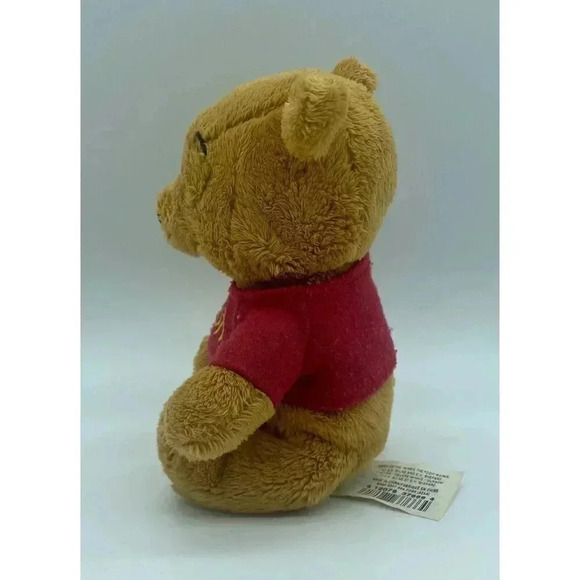 Winnie the Pooh From The Disney Store Bean Bag Plush 6 Inch Super Soft - Picture 3 of 5